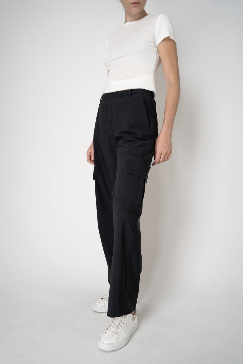 Peter O. Mahler Techno Stretch Sporty Cargo Pants in Black Vancouver. Shop Online or in Store.