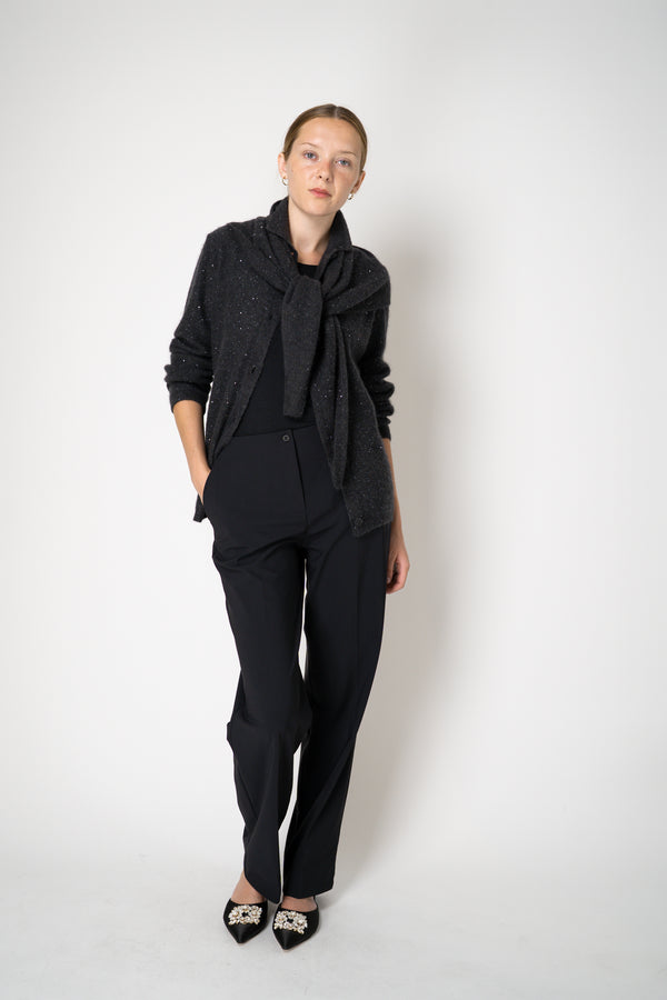 Peter O. Mahler Techno Stretch Tapered Leg Trousers in Black Vancouver. Shop Online or in Store. 
