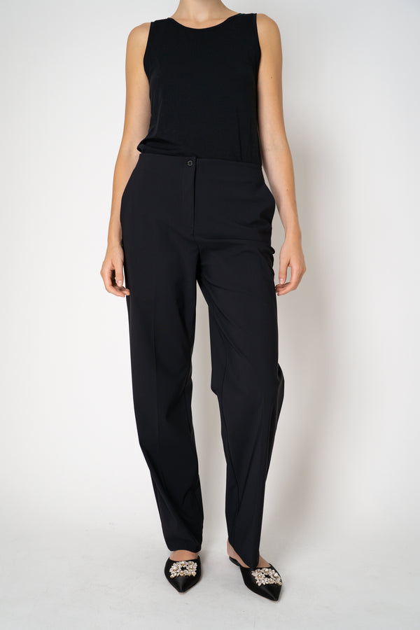 Peter O. Mahler Techno Stretch Tapered Leg Trousers in Black Vancouver. Shop Online or in Store. 