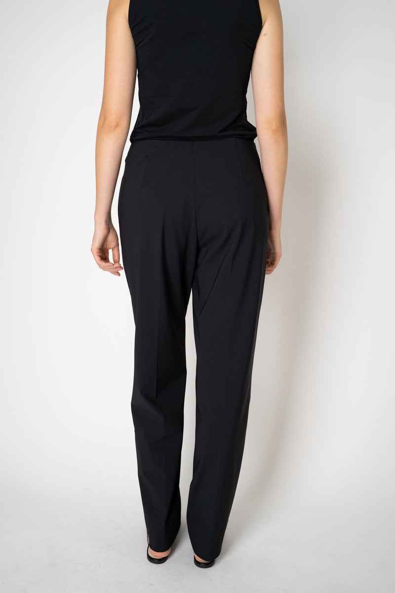 Peter O. Mahler Techno Stretch Tapered Leg Trousers in Black Vancouver. Shop Online or in Store. 
