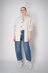 Philosophy di Lorenzo Serafini Bouclé Jacket in Cream Vancouver. Shop Online or in Store.