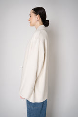 Philosophy di Lorenzo Serafini Bouclé Jacket in Cream Vancouver. Shop Online or in Store.