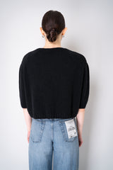 Philosophy di Lorenzo Serafini Cashmere Pullover with Lace Embroidery in Black Vancouver. Shop Online or in Store.