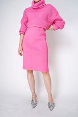 Philosophy di Lorenzo Serafini Knitted Skirt in Pink Vancouver. Shop Online or in Store.