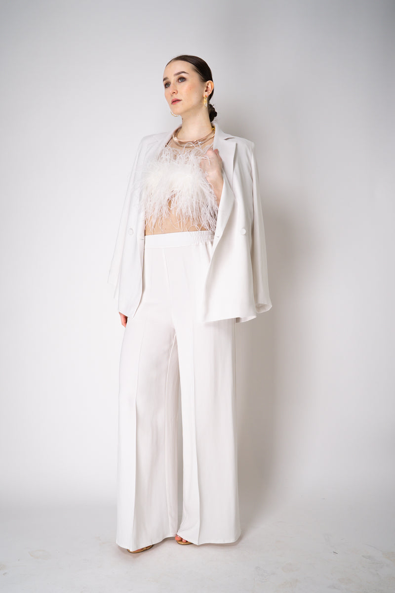 Philosophy di Lorenzo Serafini Ostrich Feather Bandeau Top in White Vancouver. Shop Online or in Store.
