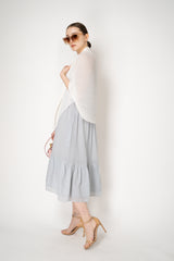 Pleats Please Issey Miyake Basic Madame-T Small in White