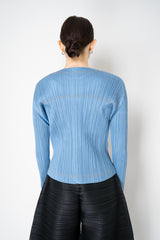 Pleats Please Issey Miyake Cotton Denim Pleated Jacket Vancouver. Shop Online or in Store.