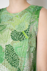 Pleats Please Issey Miyake Foggy Forest Dress in Green Vancouver. Shop Online or in Store.