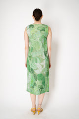 Pleats Please Issey Miyake Foggy Forest Dress in Green Vancouver. Shop Online or in Store.