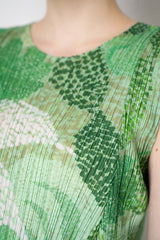 Pleats Please Issey Miyake Foggy Forest Top in Green Vancouver. Shop Online or in Store.