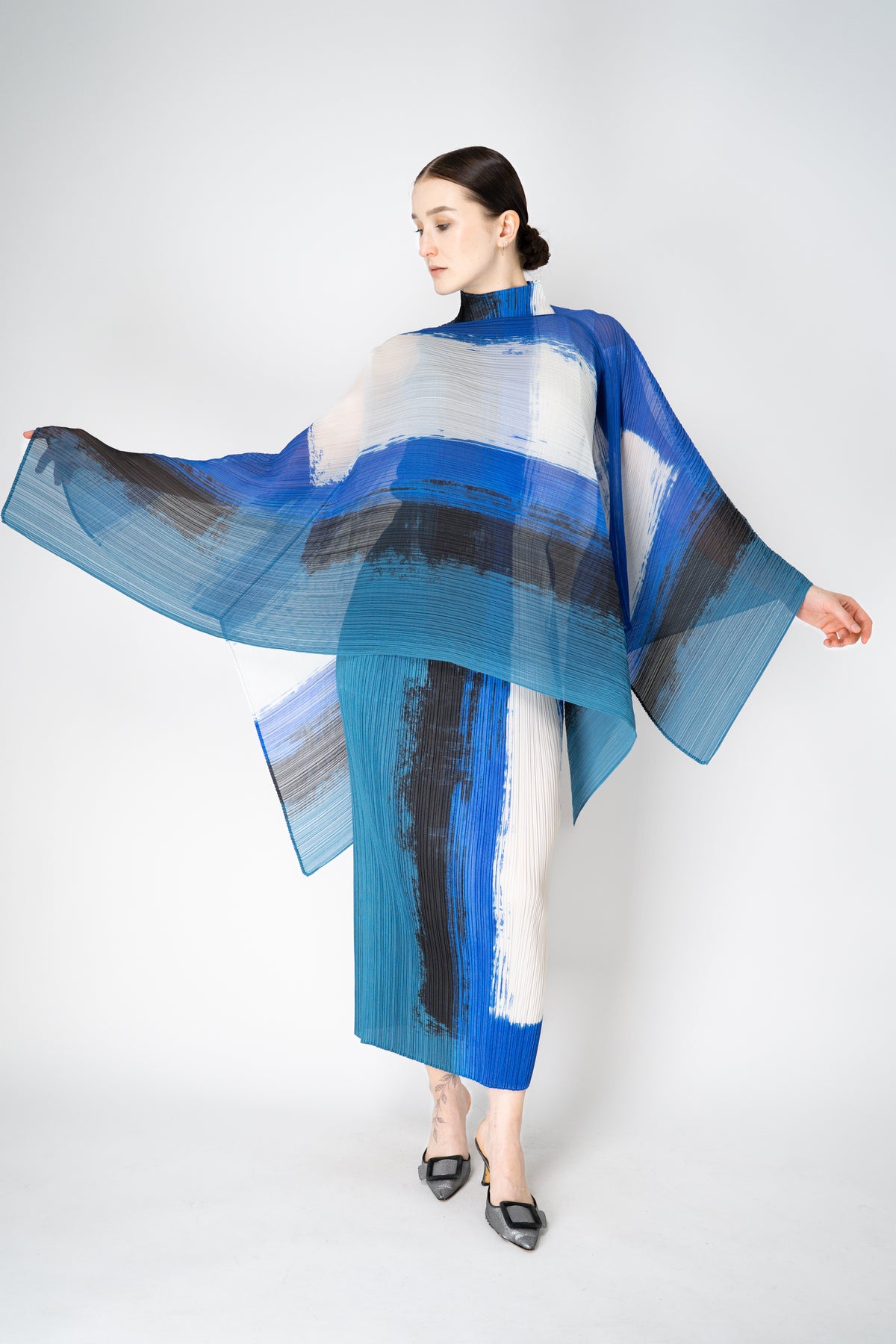値下げ　PLEATS PLEASE ISSEY MIYAKE ストール　美品　青 Pleats Please Issey Miyake – Tagged 