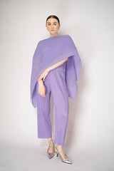 Pleats Please Issey Miyake Madame-T April Shawl in Lilac Vancouver. Shop Online or in Store.
