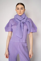 Pleats Please Issey Miyake Madame-T April Shawl in Lilac Vancouver. Shop Online or in Store.