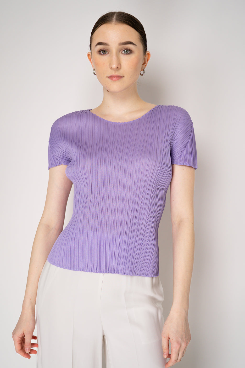 PLEATS PLEASE MIST 半袖 Tシャツ LILAC Pleats_Please_Issey_Miyake_Mon