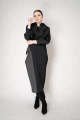 Pleats Please Issey Miyake Monthly Colors: August Cardigan in Black Vancouver. Shop Online or in Store.