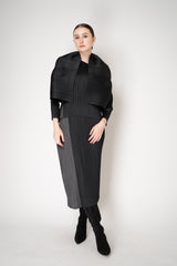 Pleats Please Issey Miyake Monthly Colors: August Cardigan in Black Vancouver. Shop Online or in Store.