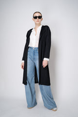 Pleats Please Issey Miyake Monthly Colors: February Collared Coat in Black Vancouver. Shop Online or in Store.
