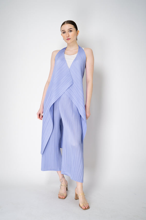 Pleats Please Issey Miyake Monthly Colors: February Halter Vest in Lavender Vancouver. Shop Online or in Store.
