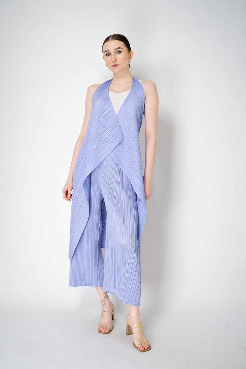Pleats Please Issey Miyake Monthly Colors: February Halter Vest in Lavender Vancouver. Shop Online or in Store.