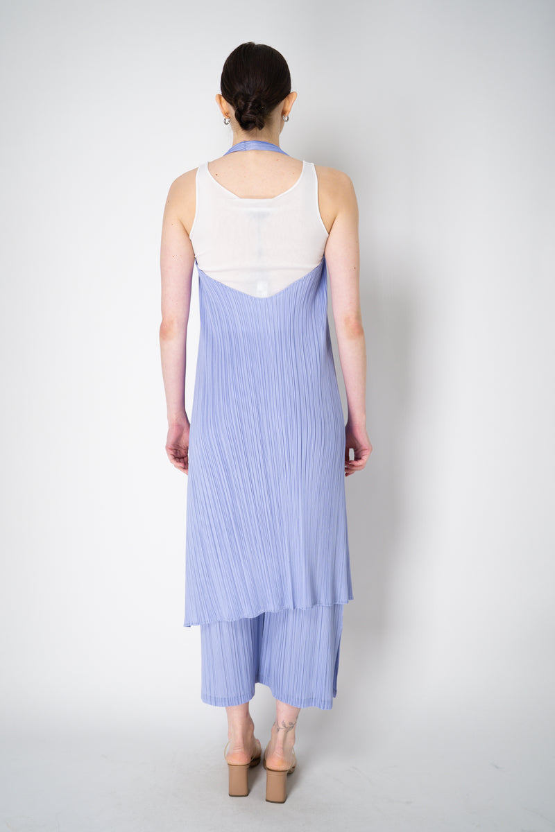 Pleats Please Issey Miyake Monthly Colors: February Halter Vest in Lavender Vancouver. Shop Online or in Store.