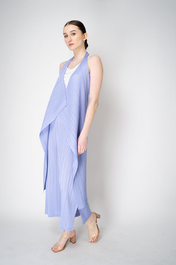 Pleats Please Issey Miyake Monthly Colors: February Halter Vest in Lavender Vancouver. Shop Online or in Store.