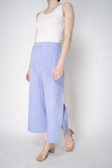 Pleats Please Issey Miyake Monthly Colors: February Wide Leg Pants in Lavender Vancouver. Shop Online or in Store.