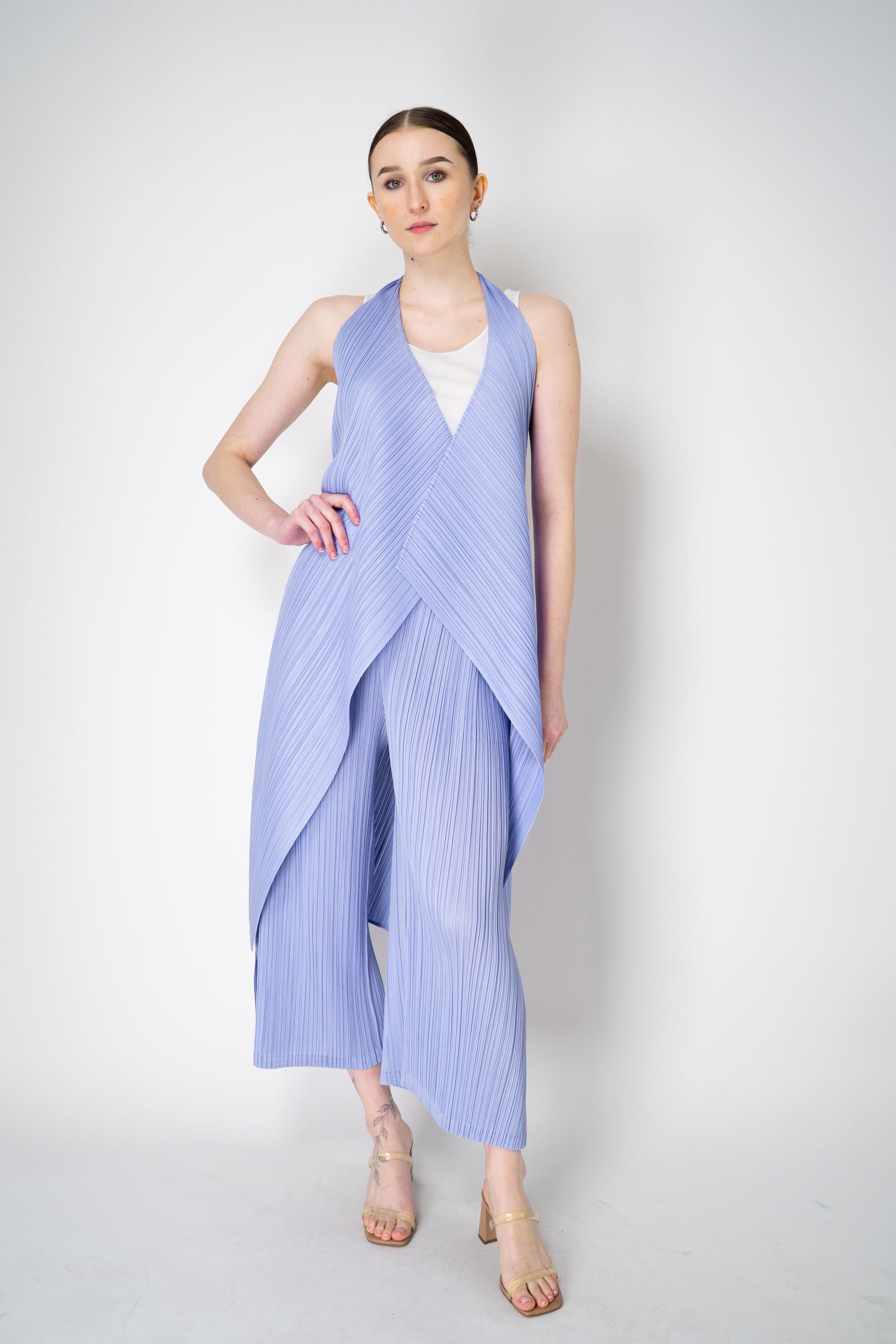 Pleats Please Issey Miyake Monthly Colors: February Wide Leg