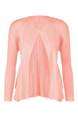 Pleats Please Issey Miyake Monthly Colors: March Cardigan in Pink Vancouver. Shop Online or in Store.