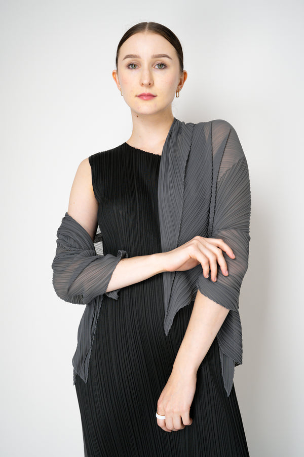 Pleats Please Issey Miyake Monthly Scarf September in Grey Vancouver. Shop Online or in Store.