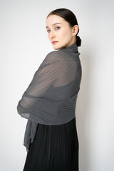 Pleats Please Issey Miyake Monthly Scarf September in Grey Vancouver. Shop Online or in Store.
