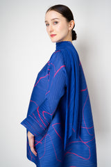 Pleats Please Issey Miyake Monthly Shawl Scarf September in Indigo Blue Vancouver. Shop Online or in Store.