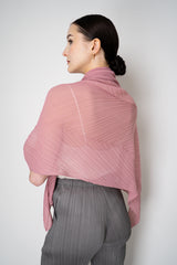 Pleats Please Issey Miyake Monthly Shawl Scarf September in Rosewood Pink Vancouver. Shop Online or in Store.