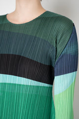 Pleats Please Issey Miyake Orbit Dress in Greens Vancouver. Shop Online or in Store.