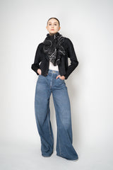 Pleats Please Issey Miyake Pause Contrasting Silhouettes Madame-T in Black and White Vancouver. Shop Online or in Store.