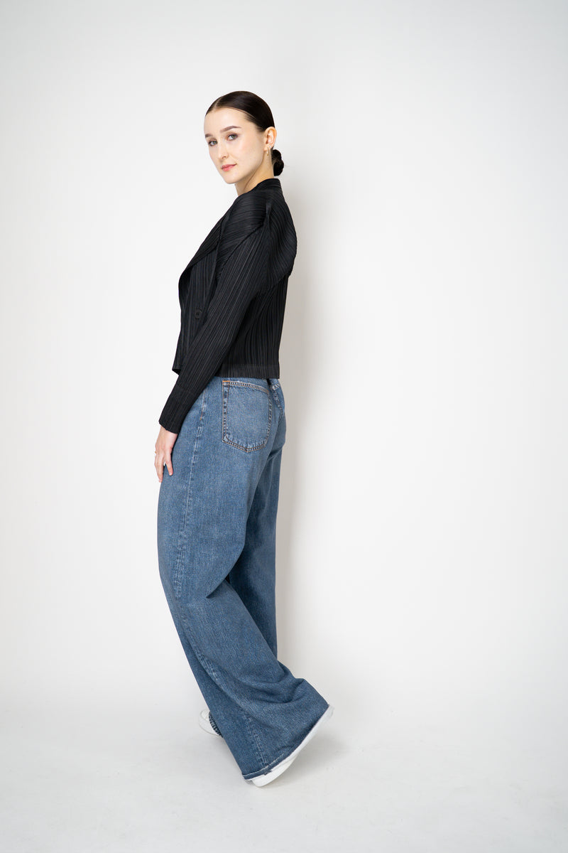 Pleats Please Issey Miyake Pleats Jacket in Black Vancouver. Shop Online or in Store.