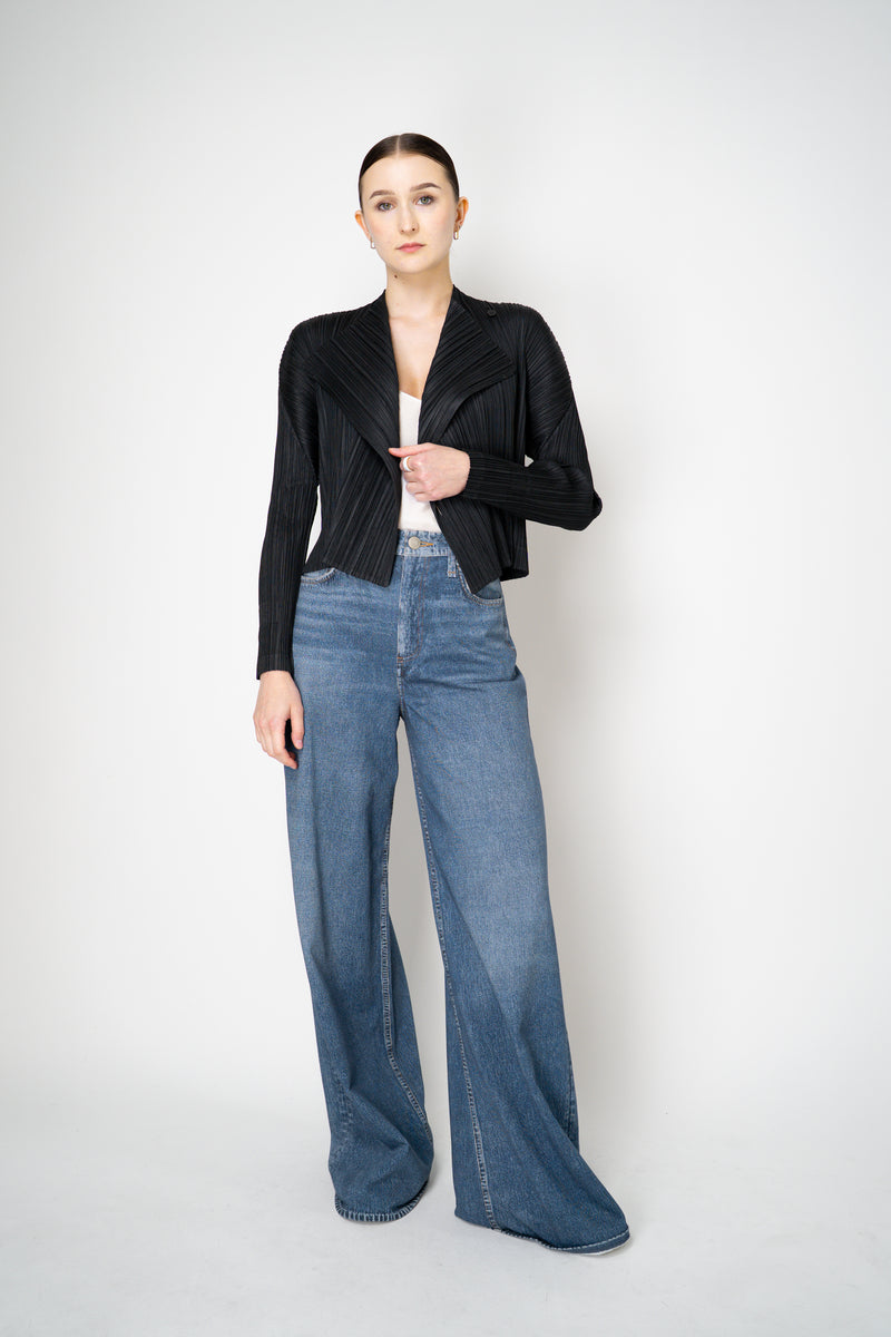 Pleats Please Issey Miyake Pleats Jacket in Black Vancouver. Shop Online or in Store.
