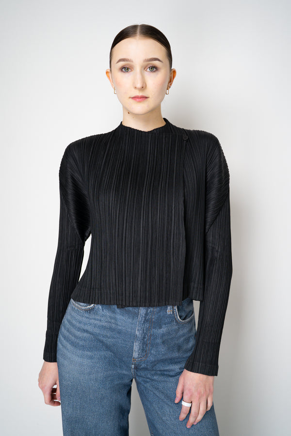 Pleats Please Issey Miyake Pleats Jacket in Black Vancouver. Shop Online or in Store.