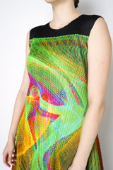 Pleats Please Issey Miyake Spectrum Dress in Multicolour Pleats Please Issey Miyake Spectrum Dress in Multicolour