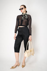 Pleats Please Issey Miyake Tatami April Cardigan in Black Vancouver. Shop Online or in Store.