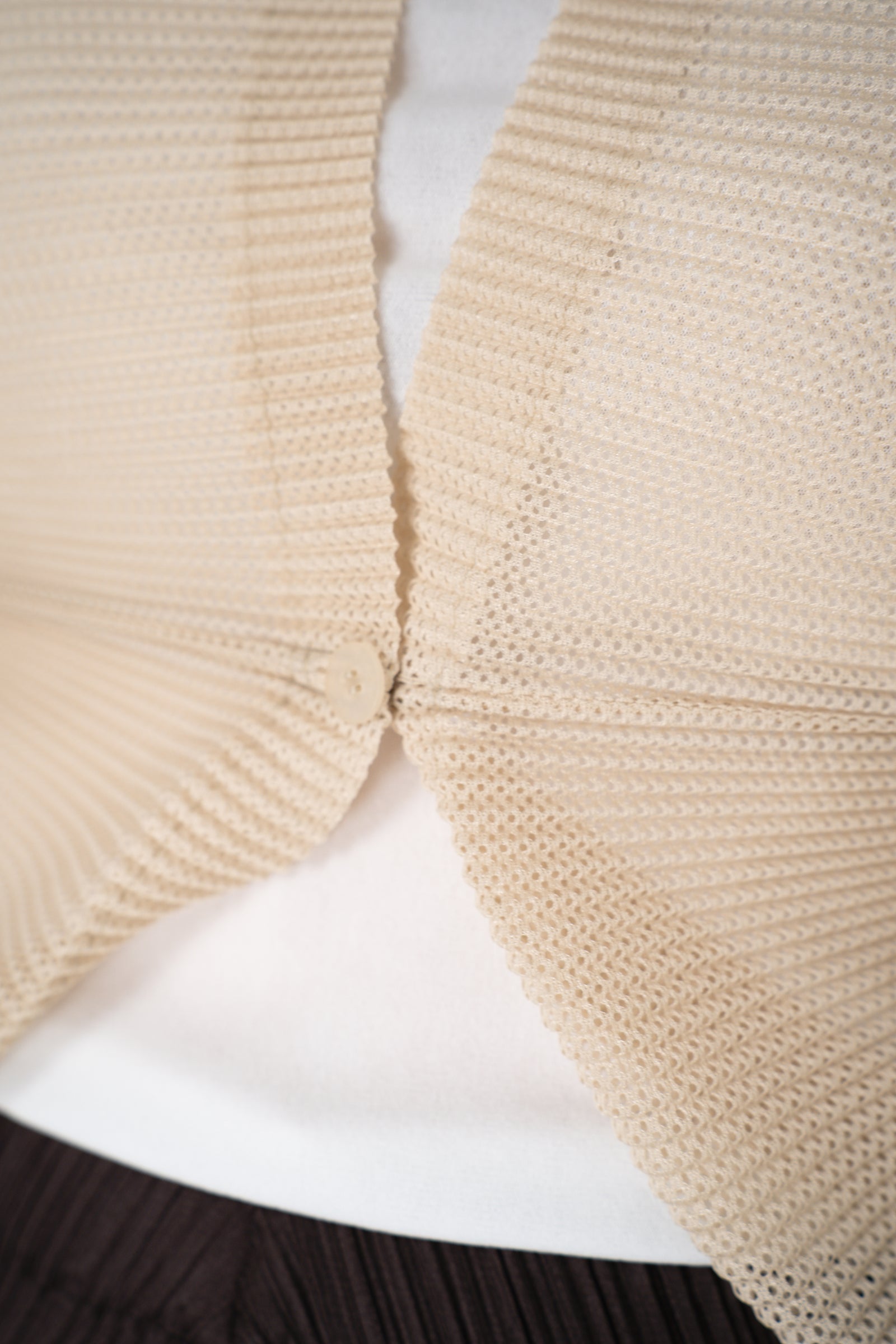 Pleats Please Issey Miyake Tatami July Bolero Style Mesh