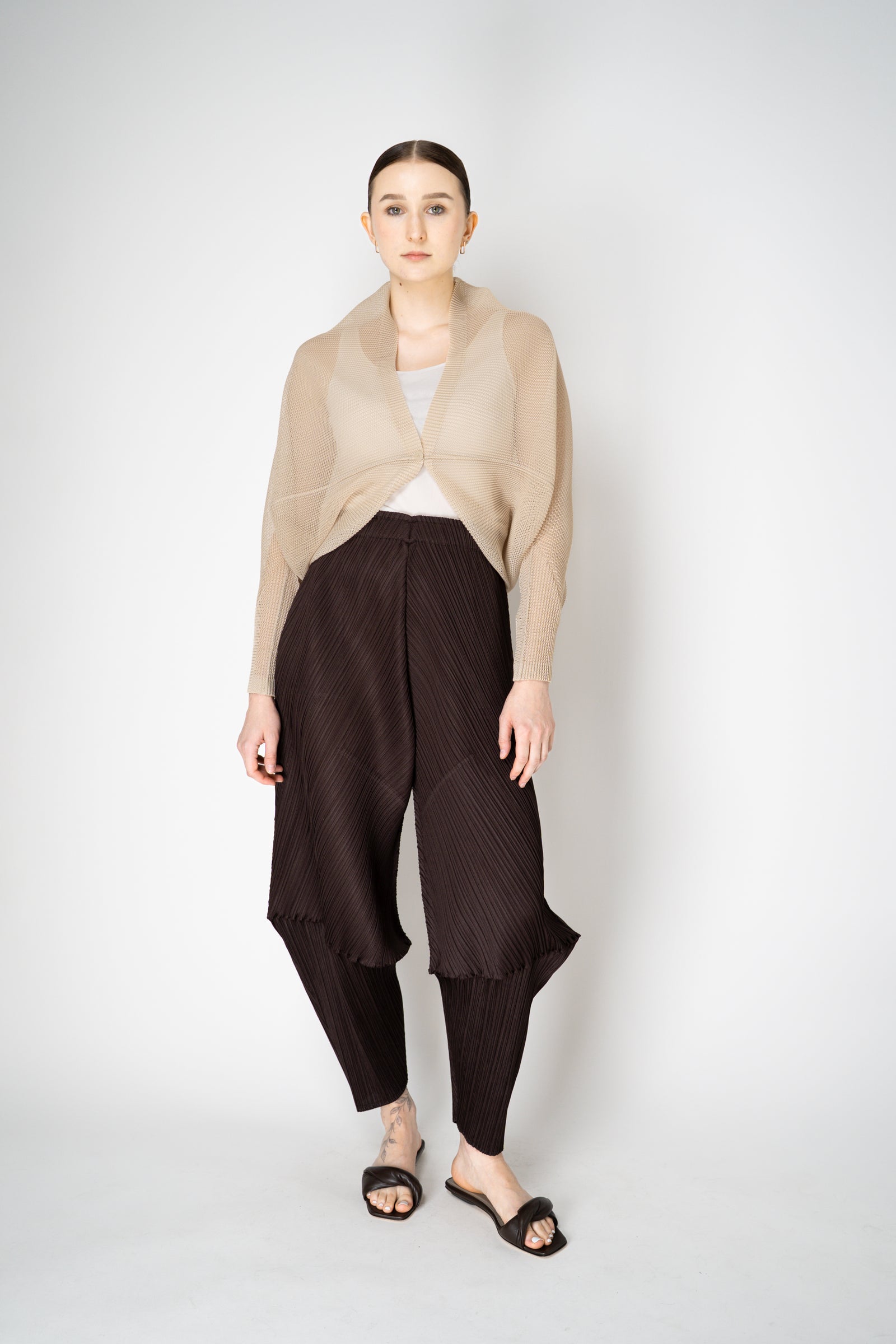 セット販売 tatamiシリーズ　ボレロとカットソー　pleatsplease Pleats Please Issey Miyake Tatami July Bolero Style Mesh