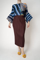 Pleats Please Issey Miyake Thicker Bottoms 1 Skirt in Cacao Brown Vancouver. Shop Online or in Store.