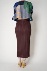 Pleats Please Issey Miyake Thicker Bottoms 1 Skirt in Cacao Brown Vancouver. Shop Online or in Store.