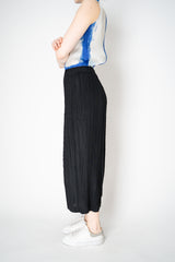 Pleats Please Issey Miyake Thicker Bottoms 1 Wide Flared Pleated Trousers in Black Vancouver. Shop Online or in Store