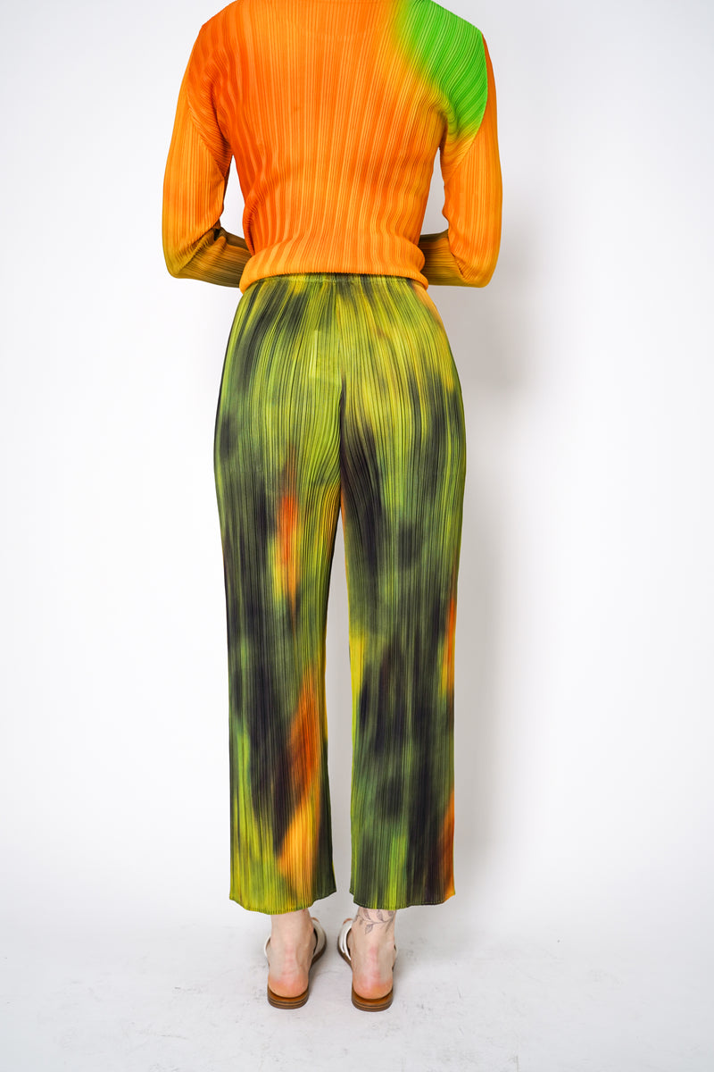 Pleats Please Issey Miyake "Turnip & Spinach" Pants in Green Vancouver. Shop online or in store