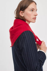 Rag & Bone Jada Brushed Cashmere Bandana Scarf in Red