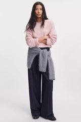 Rag & Bone Jada Brushed Cashmere Crewneck in Pink