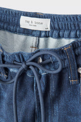 Rag & Bone Miramar Drawstring Track Jeans in Nolita Red Stripes