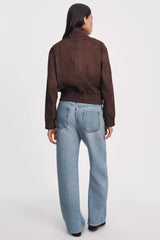 Rag & Bone Miramar Mallow Scuba Wide Pull-On Jeans in Light Blue Wash