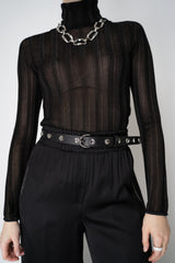 Rag & Bone Brynn Leather Studded Belt in Black Vancouver. Shop Online or in Store.